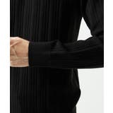 【洗濯機で洗える】モックネックニット / ランダムタックストライプ | MK MICHEL KLEIN homme | 詳細画像25