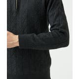 【洗える/リサイクル糸使用】ハーフジップニット / ミックスヘリンボン | MK MICHEL KLEIN homme | 詳細画像11 