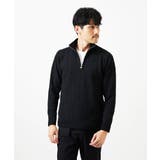 【洗える/リサイクル糸使用】ハーフジップニット / ミックスヘリンボン | MK MICHEL KLEIN homme | 詳細画像18 