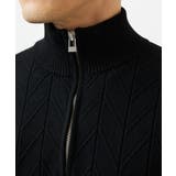 【洗える/リサイクル糸使用】ハーフジップニット / ミックスヘリンボン | MK MICHEL KLEIN homme | 詳細画像20 