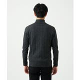 【洗える/リサイクル糸使用】ハーフジップニット / ミックスヘリンボン | MK MICHEL KLEIN homme | 詳細画像9 