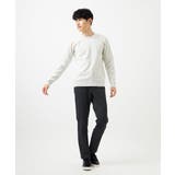 【クルーネック/洗濯機で洗える】ランダムタックストライプクルーネックニット | MK MICHEL KLEIN homme | 詳細画像13