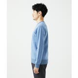 【クルーネック/洗濯機で洗える】ランダムタックストライプクルーネックニット | MK MICHEL KLEIN homme | 詳細画像4