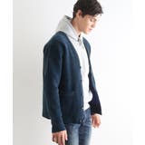 ネイビー | ダブルフェイス モールカーディガン | MK MICHEL KLEIN homme