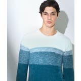 グリーン | 【洗える/ソフトタッチ】プルオーバーニット / フェザーヤーン | MK MICHEL KLEIN homme