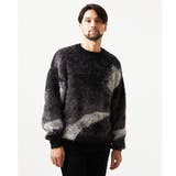 ブラック | マーブルシャギーニット | MK MICHEL KLEIN homme