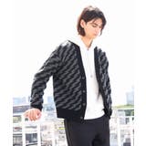 サンダー柄カーディガン | MK MICHEL KLEIN homme | 詳細画像1