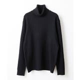 ブラック(94) | 【WEB限定】ベーシックタートルネックニット | MK MICHEL KLEIN homme