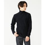 ブラック(94) | タートルネックニット / ツイルへリンボン | MK MICHEL KLEIN homme