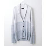 ホワイト(90) | フェザーモールグラデーション / カーディガン | MK MICHEL KLEIN homme