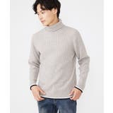 アイボリー(80) | ラインタートルニット | MK MICHEL KLEIN homme
