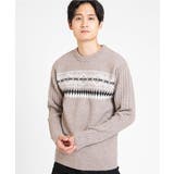 ベージュ(84) | フェアアイルニット | MK MICHEL KLEIN homme