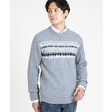 グレー(92) | フェアアイルニット | MK MICHEL KLEIN homme