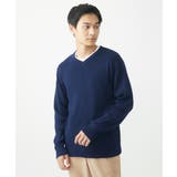 Vネックニット/綿タッチポリエステル | MK MICHEL KLEIN homme | 詳細画像15