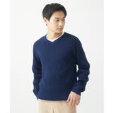 Vネックニット/綿タッチポリエステル | MK MICHEL KLEIN homme | 詳細画像16