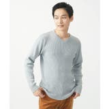 Vネックニット/綿タッチポリエステル | MK MICHEL KLEIN homme | 詳細画像19