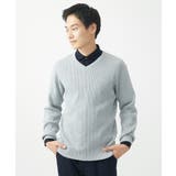 Vネックニット/綿タッチポリエステル | MK MICHEL KLEIN homme | 詳細画像22