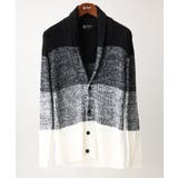 ブラック | 【洗える】ショールカラーカーディガン / フェザーモールヤーン | MK MICHEL KLEIN homme