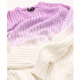 【残りわずか/天然素材使用/洗える】グラデーションケーブルニット | MK MICHEL KLEIN homme | 詳細画像3 