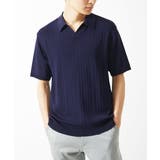 【洗える】リネンタッチハリヌキニットポロシャツ | MK MICHEL KLEIN homme | 詳細画像3