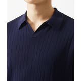 【洗える】リネンタッチハリヌキニットポロシャツ | MK MICHEL KLEIN homme | 詳細画像8