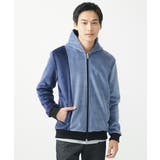【洗える】切り替えパーカー/マイクロベロア | MK MICHEL KLEIN homme | 詳細画像2 