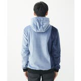【洗える】切り替えパーカー/マイクロベロア | MK MICHEL KLEIN homme | 詳細画像4 
