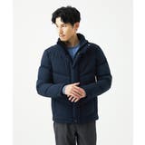 ネイビー | 【撥水/防風/リサイクル素材】LANATEC ECO ツイルダウンブルゾン | MK MICHEL KLEIN homme