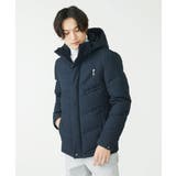 ネイビー(57) | WEB LIMITEDPRIMEFLEX ドビープリントダウンブルゾン | MK MICHEL KLEIN homme