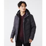 ダークグレー(93) | WEB LIMITEDPRIMEFLEX ドビープリントダウンブルゾン | MK MICHEL KLEIN homme