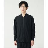 ブラック(94) | MA-1ブルゾン / ストレッチバックサテン | MK MICHEL KLEIN homme