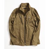 カーキ | ミリタリーブルゾン/サテンリバーストレッチ | MK MICHEL KLEIN homme