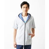 【吸水性・伸縮性◎】バッグリップボーダーパーカー | MK MICHEL KLEIN homme | 詳細画像5