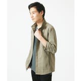 【洗える】 リネンタッチミリタリー七分袖シャツ | MK MICHEL KLEIN homme | 詳細画像4