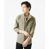 【洗える】 リネンタッチミリタリー七分袖シャツ | MK MICHEL KLEIN homme | 詳細画像5