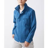 ブルー(55) | 【在庫限り/洗える】スタンドカラーブルゾン/Refiax | MK MICHEL KLEIN homme