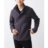 ダークグレー(93) | 【在庫限り/洗える】スタンドカラーブルゾン/Refiax | MK MICHEL KLEIN homme