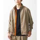 カーキ | ドッグイヤーブルゾン / パウダリーストレッチ | MK MICHEL KLEIN homme