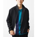 ブラック | ドッグイヤーブルゾン / パウダリーストレッチ | MK MICHEL KLEIN homme