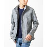 グレー | 【洗える】楊柳ワッシャーミリタリーブルゾン | MK MICHEL KLEIN homme