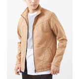 ベージュ | スエードジャージ / スタンドカラーブルゾン | MK MICHEL KLEIN homme