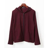 パープル | 【洗える】フードパーカー/ラダーストライプ | MK MICHEL KLEIN homme