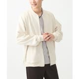 アイボリー | MA-1ブルゾン / ポンチスエードジャージ | MK MICHEL KLEIN homme