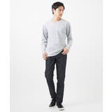 【大きいサイズあり】Vネック長袖カットソー/ストームジャガード | MK MICHEL KLEIN homme | 詳細画像6