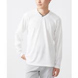 ホワイト | 【大きいサイズあり】長袖カットソー/ワイドテレコ | MK MICHEL KLEIN homme