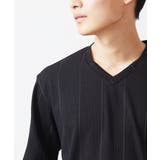 ブラック | 【大きいサイズあり】長袖カットソー/ワイドテレコ | MK MICHEL KLEIN homme