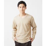 【大きいサイズあり】Vネック長袖カットソー/ダブルストライプ | MK MICHEL KLEIN homme | 詳細画像4