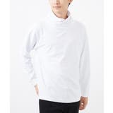 ホワイト | ハイネックカットソー/シルキーポンチ | MK MICHEL KLEIN homme