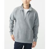 グレー | ハーフジッププルオーバー/イントレチャートフクレジャガード | MK MICHEL KLEIN homme