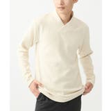 アイボリー | ショールカラーカットソー / モールケーブル | MK MICHEL KLEIN homme